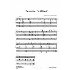 Impromptu No 2  transp till G /F Schubert/Bearb: H Agrell