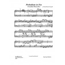 Preludium Ess-dur förenklad manualiteter /J.S Bach/Bearb:H Agrell