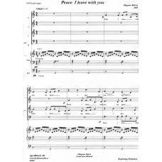 Peace I leave with You/Kör SATB+orgel/Magnus Kilvén