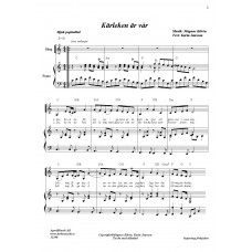Kärleken är vår sång/piano /Musik:Magnus Kilvén/Text: Karin Jansson