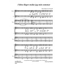 I lätta färger målar jag min sommar /Mats Paulson/Arr:H Agrell
